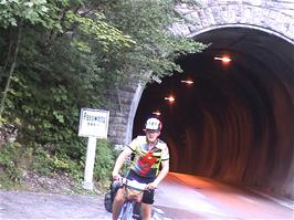 Passwang, 946m above sea level and the top of our mountain climb, 22.0 miles into the ride.  It's all downhill from here!